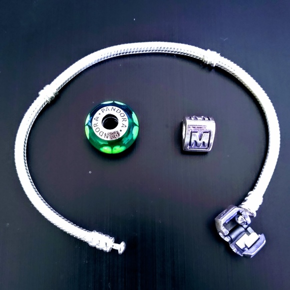 Pandora Charm Bracelet (Band + 2 Charms) - Picture 7 of 7